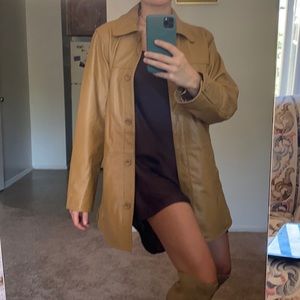 REAL LEATHER BROWN JACKET